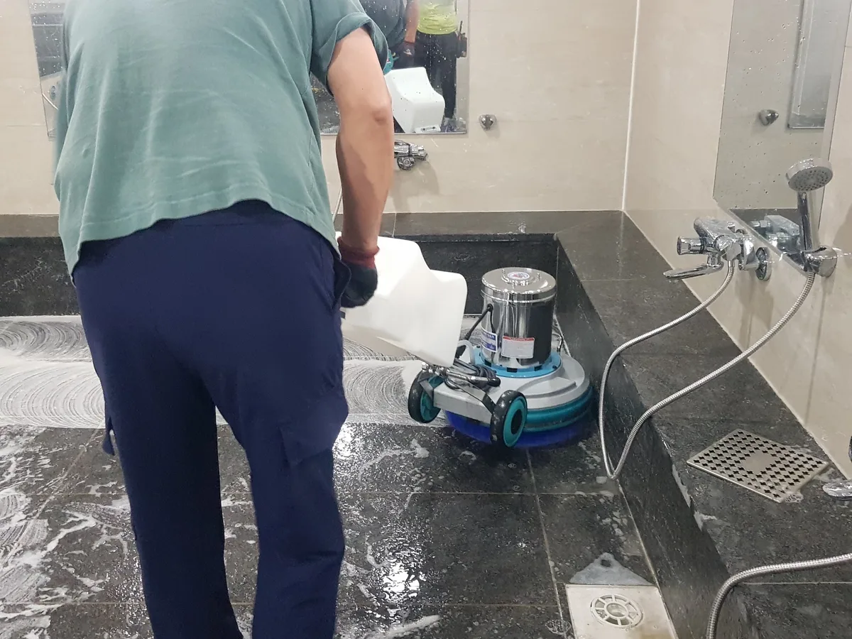 보은군 삼승면 찜질방 수전·샤워기 건식 사우나 위생청소 사례 - 행진크린