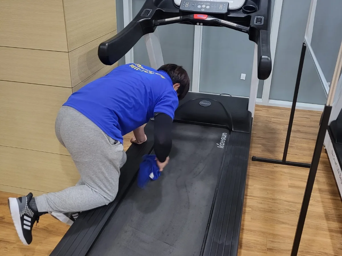 제천시 백운면 피트니스 라커 검사실 위생청소 사례 - 행진크린