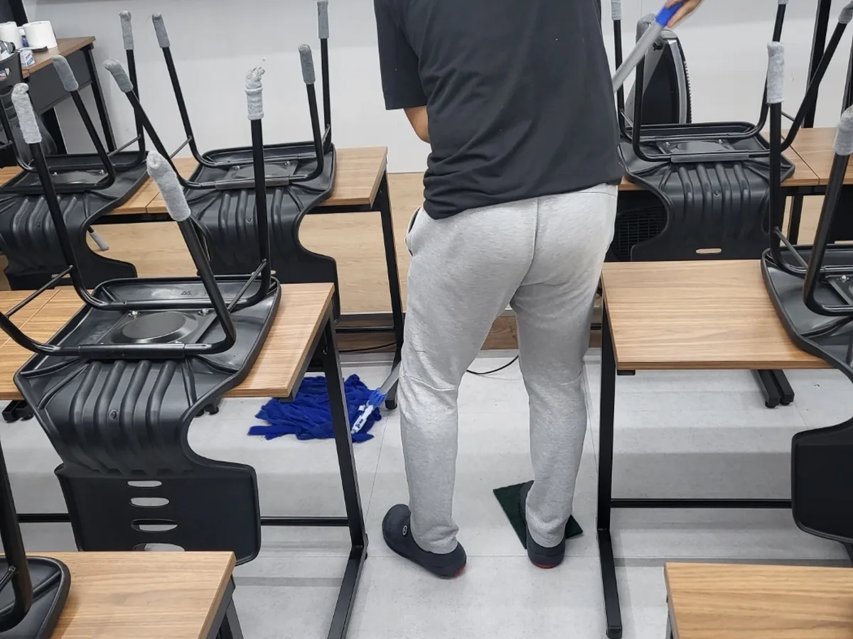 옥천군 옥천읍 학교 교장실·교무실 위생청소 사례 - 행진크린